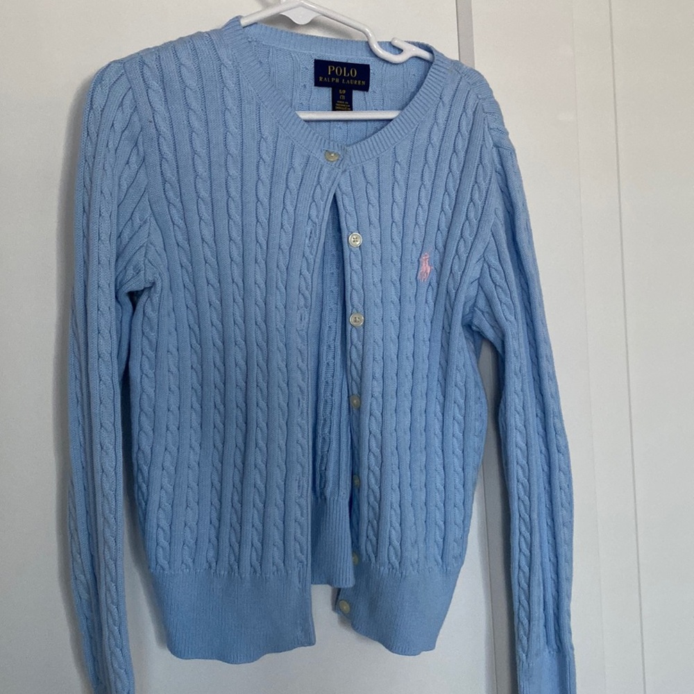 Girls polo Ralph Lauren sweater, size 7 lightly used.